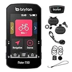 Bryton Rider 750T GPS Bike/Cycling Computer. USA Version. Color Touchscreen, Maps & Navigation, Smart Trainer Workout, Radar Support, 20h Battery. Incl. Device, Sport Mount & SPD/CAD/HR Sensors