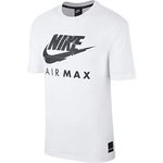 NIKE Men's NSW Air Max T-Shirt (UK, Alpha, L, Regular, Regular, White)