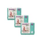 Bambo Nature Unisex Premium Eco-Friendly Tape Diapers With Wetness Indicator-S Size, 30 Pieces-Pack Of 3