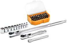GEARWRENCH 43 Pc. 1/4" Drive 6 Point Standard Metric Slim Head Mechanics Tool Set - 81031