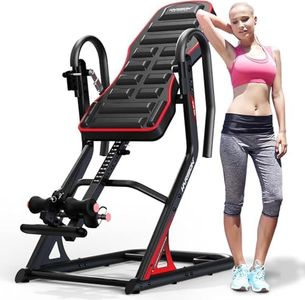 HARISON Heavy Duty Inversion Table for Back Pain Relief 350 LBS Capacity with 3D Memory Foam, Back Inversion Table with 180 Degree Full Inversion
