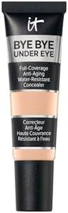 IT Cosmetics Bye Bye Under Eye Concealer (Medium Beige) - Waterproof, Full Coverage Brightening Concealer For Dark Circles, Fine Lines, Redness & Discoloration, Anti-Aging, 24H Wear - 0.4 fl oz