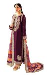 RUDRAPRAYAG anarkali embroidered semi stitched georgette long straight suit set for women