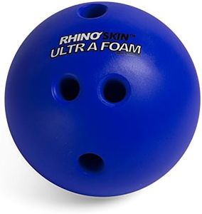 Champion Sports Foam Bowling Ball: 2.5 lb Rhino Skin Soft Balls for Training & Kids Games, Blue