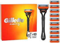 Gillette Fusion5 Men's Razor + 11 Razor Blade Refills with Precision Trimmer, 5 Anti-Friction Razor Blades