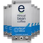 Ethical Bean Coffee Decaf Dark Roast Fairtrade Organic Coffee, 340g (Pack of 6)