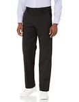 Dockers Men's Classic Fit Workday Khaki Smart 360 Flex Pants D3, Black (Stretch), 44W x 30L