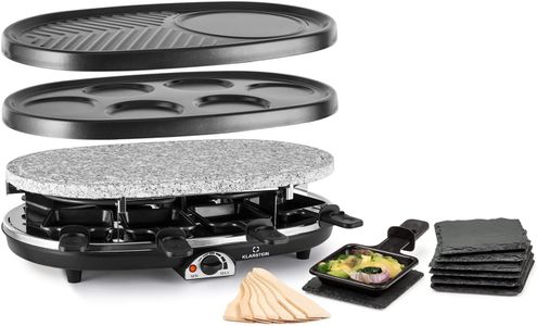Klarstein Steaklette Raclette Grill for 8 People – Tabletop Party Grill