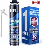 Spray Foam Insulation Can (25.4 oz. / 720 g) Expanding Foam Sealant, Spray Insulation, Closed Cell Spray Foam Insulation, High Density Spray Foam, Walls Ceiling Windows Doors