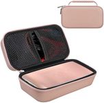 Canboc Carrying Case for Halo Bolt Portable Car Jump Starter 58830/57720/44400 mWh, Halo Bolt ACDC Max 55500 mWh Phone Charger, Mesh Bag for Jumper Cable, AC Wall Charger, Charge,Rose Gold