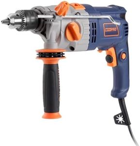 MAXPRO Perceuse à Percussion Filaire1050W 2800RPM, Bouton de Vitesse Variable, Fonction Marteau et Perceuse 2 en 1, Mandrin 13mm,Poignée à Rotation 360°