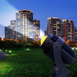 CITRA Led Outdoor Beam High Throw Focus Spot Light Upto 25 Meters Distance Light for Attraction - Warm White , Metal