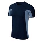 JUST RIDER Men's Half Sleeve T-Shirt (new black blue HALF, S)