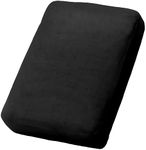 AIAMIXO Velvet Stretch Couch Cushion Covers Sectional Durable Seat Cushion Sofa Cover Sofa Cushion Protector Covers for Chair Loveseat Sofa Cushion (Black, 1 Seat Cover)