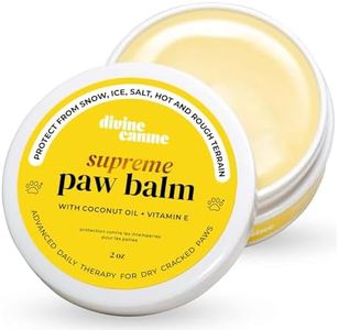 Divine Canine Dog Paw Wax - Puppy Paw Balm for Winter, Snow, Hot Pavement - Paw Pad Moisturizer Soother for Dry Cracked Paws - Paw Lotion Cream for Rough Dog Paws - Paw Butter Heat Protection for Dogs