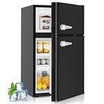 Kismile Mini fridge with freezer,3.