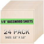 Yaliuliu 24 Pack 12"x12"x1/8" Bassw