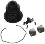 Crown Automotive 8132676K Steering Lower Shaft Boot Kit, Black, Silver