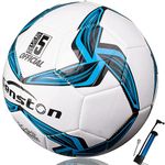 Senston Soccer Foot Ball Match Ball Official Training Football with Pump Size 5 Practice Ball for Youth