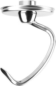 Dough Hook for KitchenAid 4.5-5 Quart Tilt-Head Stand Mixer, Stainless Steel Mixer Accessories for KitchenAid, Replacement KitchenAid Mixer Attachments