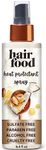 Hair Food Coconut & Argan Oil Heat Protectant Leave-In Spray for All Hair Types, 450°F Heat Protection, Sulfate-Free, Paraben-Free, Dye-Free, Alcohol-Free, Adds Shine, 6.4 Fl Oz