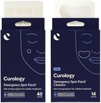 Curology Emergency Spot Pimple Patches for Face, Variety Size Bundle, 40 Small Spot & 14 Large Cluster Hydrocolloid Pimple Patches, Fast-Acting Support