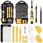 BLOSTM 120 in 1 Precision Screwdriver Set - Magnetic Screwdriver Kit DIY Repair for iPhone, Laptop, PC, Watch, Glasses and Other Electronics - PC Tool Kit Including Magnetic Memory Mat & Storage Case