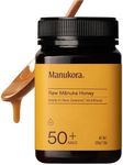 Manukora Raw Manuka Honey, MGO 50+, New Zealand Honey, Non-GMO, Traceable from Hive to Hand, Daily Wellness Support - 500g (1.1 Lb)