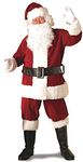 Rubies Costume Deluxe Ultra Velvet Santa Suit, Red/White, XX-Large