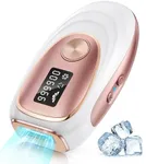 Oreeth Laser Hair Removal Device, at-Home IPL Hair Removal for Women & Men - Safe 45°F Ice-Cooling Contact for Painless & Long-Lasting Results, 86% Hair Reduction in 3 Weeks for Full Body, Gold/White