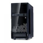 iBall Micro Atx Black and Silver trendy President Computer Cabinet I 2 USB Port I standard atx I 250 WW Power I Piano Shiny Finish - Black/Silver