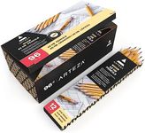 ARTEZA HB Pencils #2, Pack of 96 Wood-Cased Graphite Pre-Sharpened Pencils in Bulk, Office and School Supplies for Exams, Classrooms, Students