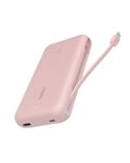 Belkin Portable Charger, Power Bank with Integrated Cable 20000 mAh 30W - Fast Charging USB C Power Delivery, iPhone Charger - iPhone 16 Series, iPad Pro, Galaxy S25 Series, & More - Pink