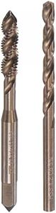 uxcell M5 x 0.8 Spiral Flute Tap and 4.2mm Twist Drill Bit Set, Metric M35 Cobalt High Speed Steel Machine Threading Screw Thread Tap Tool for Stainless Steel