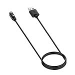 ERZU Smart Watch Charging Cables for Willful, Charger Compatible with SW023 Willful SW021 Letsfit ID205L ID205U LIFEBEE ID205S, Magnetic USB Charging Cable, Smartwatch Accessories, Black60cm