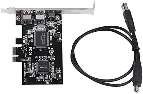 2.5Gbps PCI E PCI Express FireWire 1394a IEEE 1394 Controller Card with Firewire Cable 800Mbps Desktop Card Image Capture Card