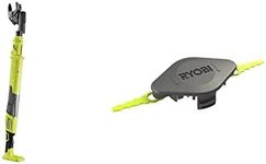 Ryobi OLP1832BX 18V ONE+ Cordless 0.85m Bypass Lopper (Body Only) , Green & Ryobi Double Serrated Blades Head for RAC155 Edger Black