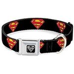 Dog Collar Seatbelt Buckle Superman