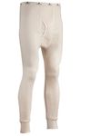 Indera 890DRLGNA Men's Expedition Weight Cotton Raschel Knit Thermal Underwear Pant, Natural, Large