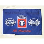 USA 82nd Airborne Flag 18'' x 12'' cords - US - American Army SMALL flags 30 x 45cm - Banner 18x12 in - AZ FLAG
