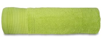 Casa Copenhagen - Egyptian Cotton Pleates 1 Pcs Large Bath Towel (75 X 150cm) Colour : Lime Green