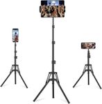 Cenawin 63" Tripod Floor Stand, Adjustable iPad Tripod Stand Holder, with 360° Rotating Tripod Mount for iPad Pro iPad Air iPad Mini 4.7-13.5" Tablet and Smartphones