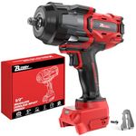 1/2 inch Cordless Impact Wrench Compatible with Milwaukee 18V Batteries, 1700FT-LBS 2300N.m High Torque Impact Driver, Brushless Impact Gun w/ 4 Speed Modes & LED Light for Car, Home, Outdoor