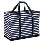 SCOUT 4 Boys Bag, Extra Large, Durable All Purpose Foldable Utility Tote, Folds Flat, Water Resistant, Zips Closed, Nantucket Navy