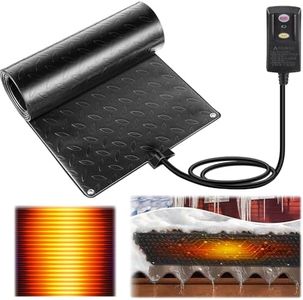 Saillong 10" x 60" Heated Snow Melting Mats, No-Slip Heated Outdoor Mat for Winter, Snow and Ice Melting Mats for Proof, Sidewalks, Stairs and Driveway