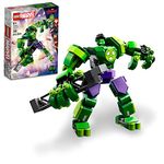 LEGO Marvel Hulk Mech Armor, Posable Marvel Building Toy, Avengers Action Figure for 6 Year Old Boys, Girls and Kids or Marvel Fans of Any Age, 76241