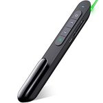 Rechargeable Presentation Clicker 100FT Wireless Presenter Remote, Hyperlink Volume Control PowerPoint Clicker Presentation Remote, 2.4GHz USB Presentation Clicker for Mac Laptop Computer10