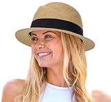 Straw Fedora-Sun-Hats for Women Men