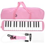 32 Keys Melodica Air Piano Keyboard with Mouthpiece Blowpipe for Kids Beginners Adults Gift ()