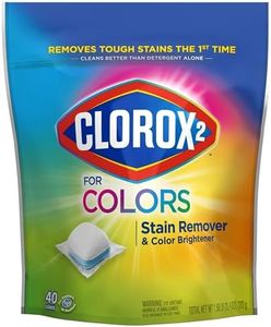 CLOROX 2 for Colors - Stain Remover and Color Brightener Packs, 40 Count (Packaging May Vary)